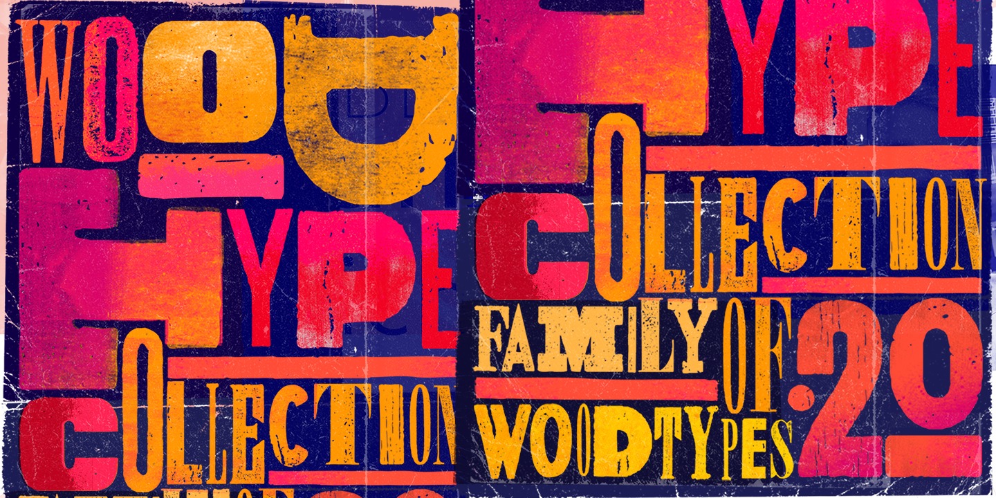 Wood Type Collection LITO Font preview